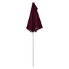 vidaXL Garden Half Parasol with Pole 70.9"x35.4" Bordeaux Red