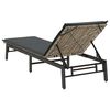vidaXL Sun Lounger Light Gray