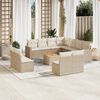vidaXL Garden Sofa Set Beige