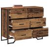 vidaXL Chest of Drawers Old Wood 91 x 35.5 x 74.5 cm Engineered wood
