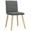 vidaXL Dining Chair Set of 6 Dark Gray