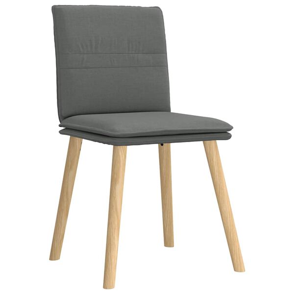 vidaXL Dining Chair Set of 6 Dark Gray