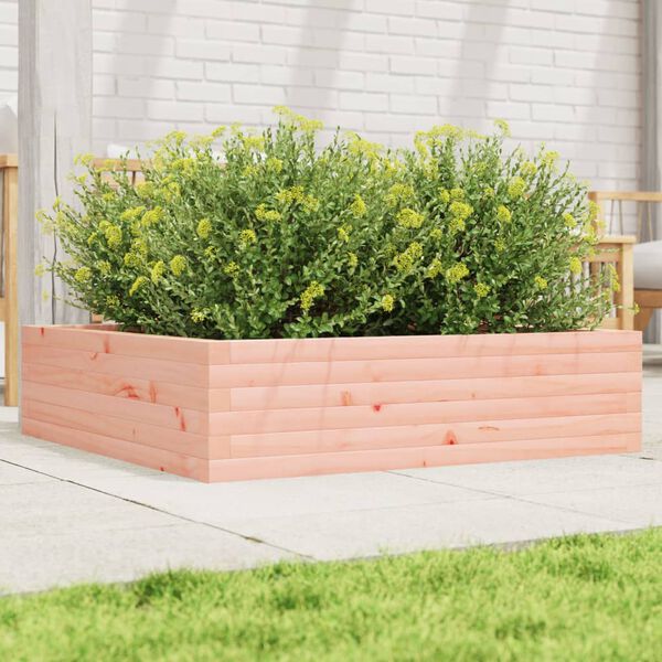 vidaXL Garden Planter Natural Wood Solid Douglas Fir Wood Large