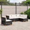 vidaXL Garden Sofa Set Black PE Rattan Large Modular Garden Sofa Set