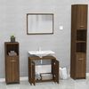 vidaXL Bathroom Furniture Set Brown Oak Engineered wood Standard