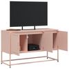 vidaXL TV Cabinet Pink Steel 39.6 in TV Cabinet Rectangular