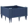 vidaXL Garden Planter Blue Grey Polypropylene Medium Modular