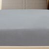 vidaXL Jersey Fitted Sheet Gray 100% Cotton 63 x 79 in
