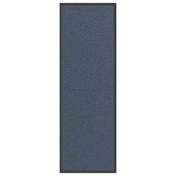 vidaXL Doormat Blue Polypropylene and PVC 23.6 x 70.9 in