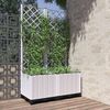 vidaXL Garden Planter White Polypropylene Medium Planters