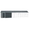 vidaXL Bird Cage Anthracite 248.03 x 40.55 x 55.91 in Galvanised Steel
