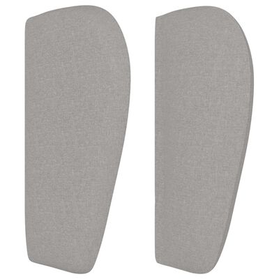 vidaXL Headboard with Ears Light Gray 40.6"x9.1"x30.7"/34.6" Fabric
