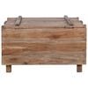 vidaXL Coffee Table Natural Wood Solid Mahogany Wood Medium Coffee Table