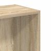 vidaXL Book Cabinet Sonoma Oak Engineered wood 30.1 in height with 2 tiers