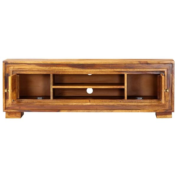 vidaXL TV Cabinet Brown Solid Acacia Wood Medium TV Cabinet