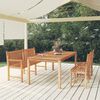 vidaXL Garden Dining Set Natural teak Solid teak wood Large Durable