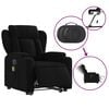 vidaXL Electric Stand Up Massage Recliner Chair Black Fabric