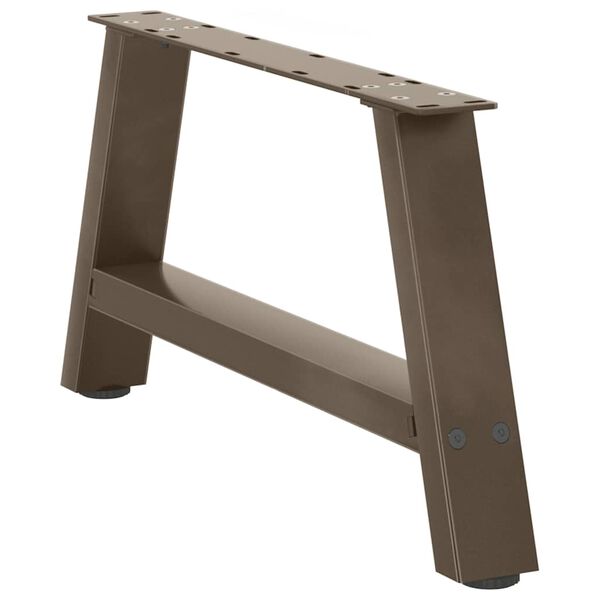 vidaXL Coffee Table Legs A-Shaped 2 pcs 27.6x(11.8-12.2)" Steel