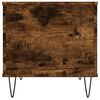 vidaXL Coffee Table Smoked Oak Engineered Wood and Metal Medium