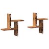 vidaXL Wall Shelf Old wood Engineered wood 15.0 x 4.7 x 15.0 in