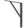 vidaXL Shelf Bracket Black Stainless Steel with Black Coating