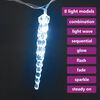 vidaXL Icicle Light Set of 100 Cold White Acrylic Small