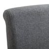 vidaXL Dining Chair Set of 4 Gray Fabric and wood