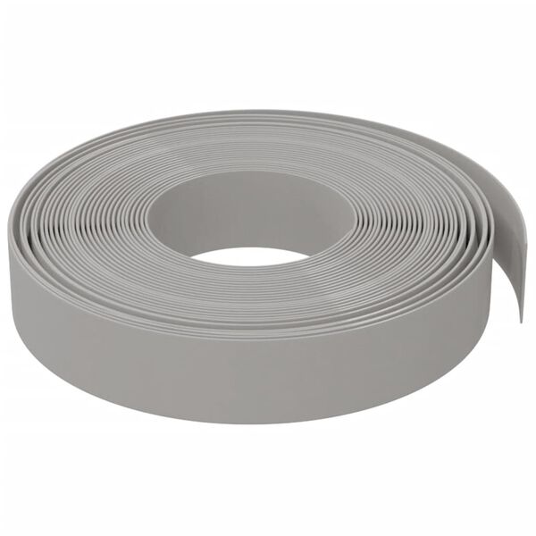 vidaXL Garden Edging Gray 32.8' 3.9" Polyethylene