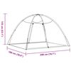 vidaXL Mosquito Net Mongolia with Doors 220 Mesh White 78.7x70.9x53.1"