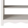 vidaXL Console Table Drammen White 89.5 x 37 x 73 cm Solid pine wood