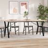 vidaXL Dining Table Natural Pine Solid Pine Wood Large Dining Table
