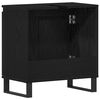 vidaXL Bathroom Sink Cabinet Black Oak 22.83 x 12.99 x 23.62 in