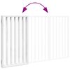 vidaXL Dog Gate Set of 3 White Solid Poplar wood