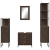 vidaXL Bathroom Furniture Set Brown oak