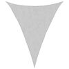 vidaXL Sun Shade Sail Light grey 100% polyester oxford with PU coating