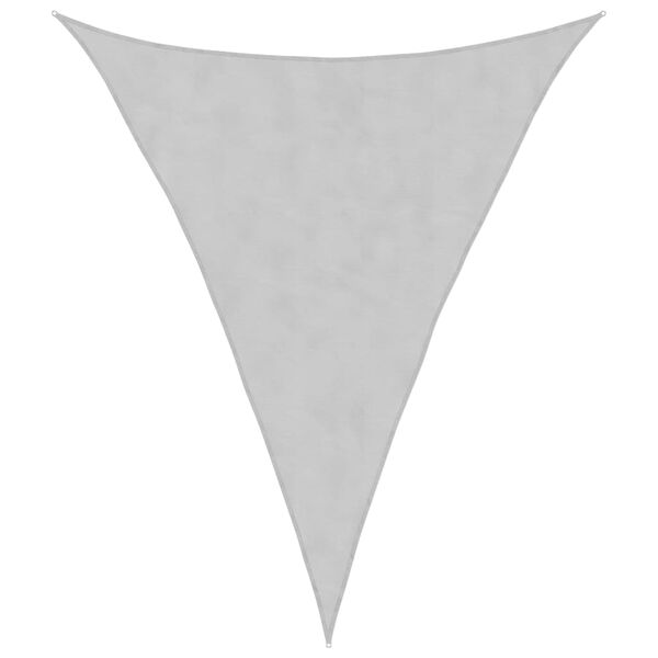vidaXL Sun Shade Sail Light grey 100% polyester oxford with PU coating