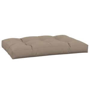 vidaXL Pallet Cushion Taupe 100% polyester 47.2 x 31.5 x 4.7 in