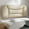vidaXL Headboard Cushion Cream 100% polyester, PP fiber 31.5 in wide