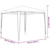 vidaXL Party Tent Blue Polyethylene, Iron Large UV-resistant materials