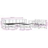 vidaXL Garden Lounge Set White Solid Pine Wood Medium Modular
