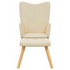 vidaXL Relaxing Chair With Stool Cream