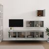 vidaXL TV Cabinet Set 4-Piece Set Concrete Grey Engineered Wood Medium