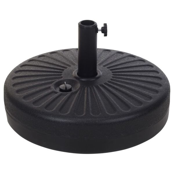 ProGarden Umbrella Base Black Polyester and Metal 20.1 in diameter