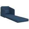 vidaXL Sofa Bed Blue 25.59 x 31.50 x 32.68 in Fabric