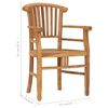 vidaXL Garden Dining Set Teak Solid Teak Wood