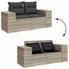 vidaXL Garden Sofa Set Beige, Light grey