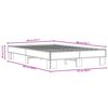 vidaXL Bed Frame Brown Oak Engineered Wood Full Durable Bed Frame