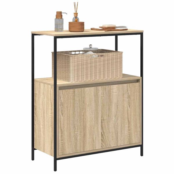 vidaXL Bathroom Cabinet Sonoma oak Engineered wood Medium