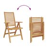 vidaXL Garden Chair 6 pcs Brown 52 x 64.5 x 108 cm Solid teak wood