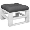 vidaXL Pallet Cushion Anthracite Polyester 22.8x22.8x3.9 in UV-resistant
